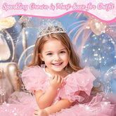 Stellar Princess Crown Tiara – Rhinestone Crystal Crown for Women & Girls, Perfect for Costumes, Weddings & Halloween